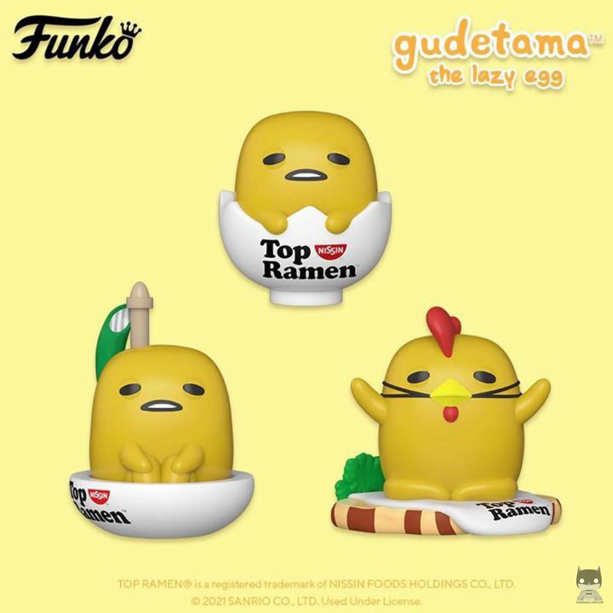 Le crossover Funko POP des Nouilles Nissin et de Sanrio continue avec Gudetama