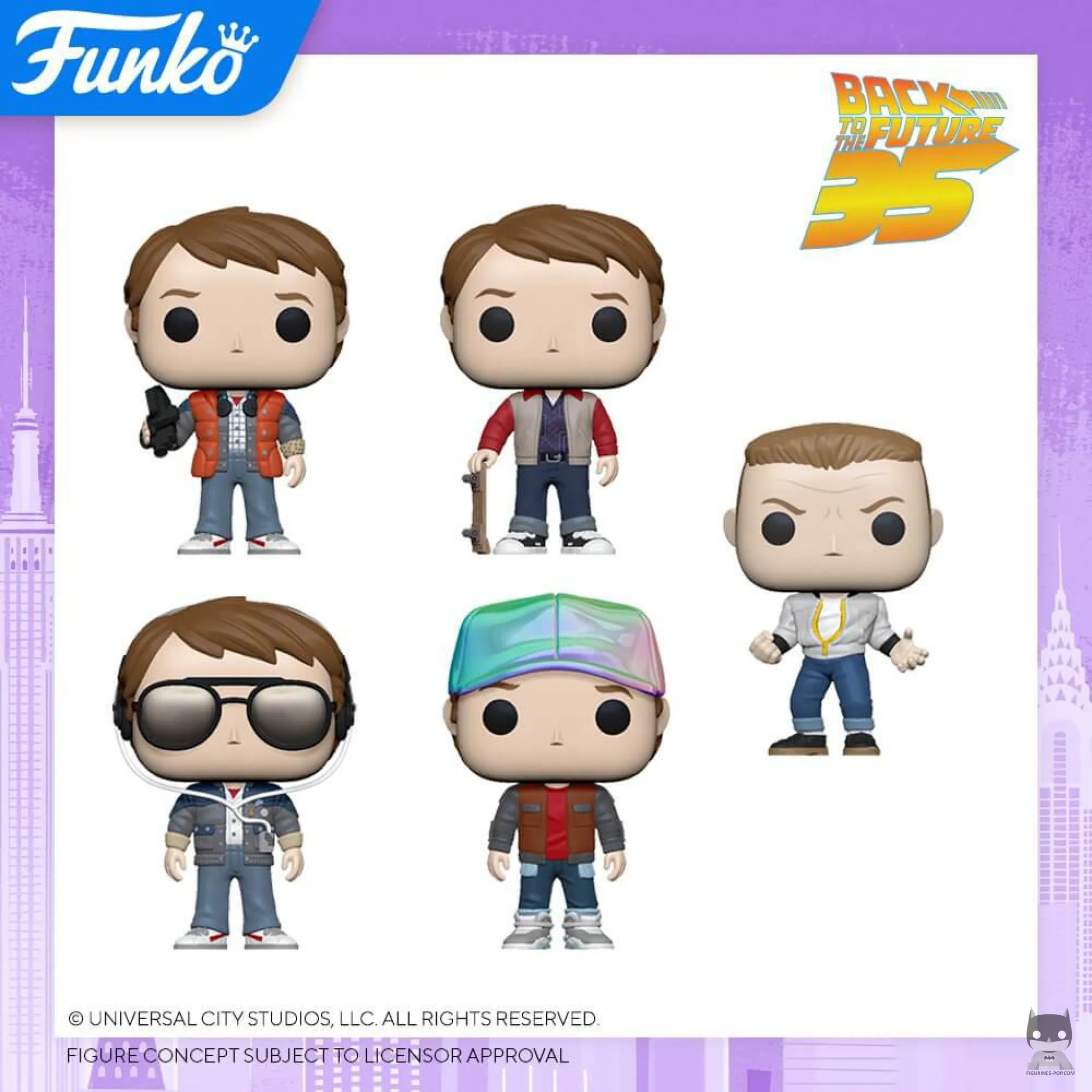 Les figurines Retour vers le futur de la New York Toy Fair 2020