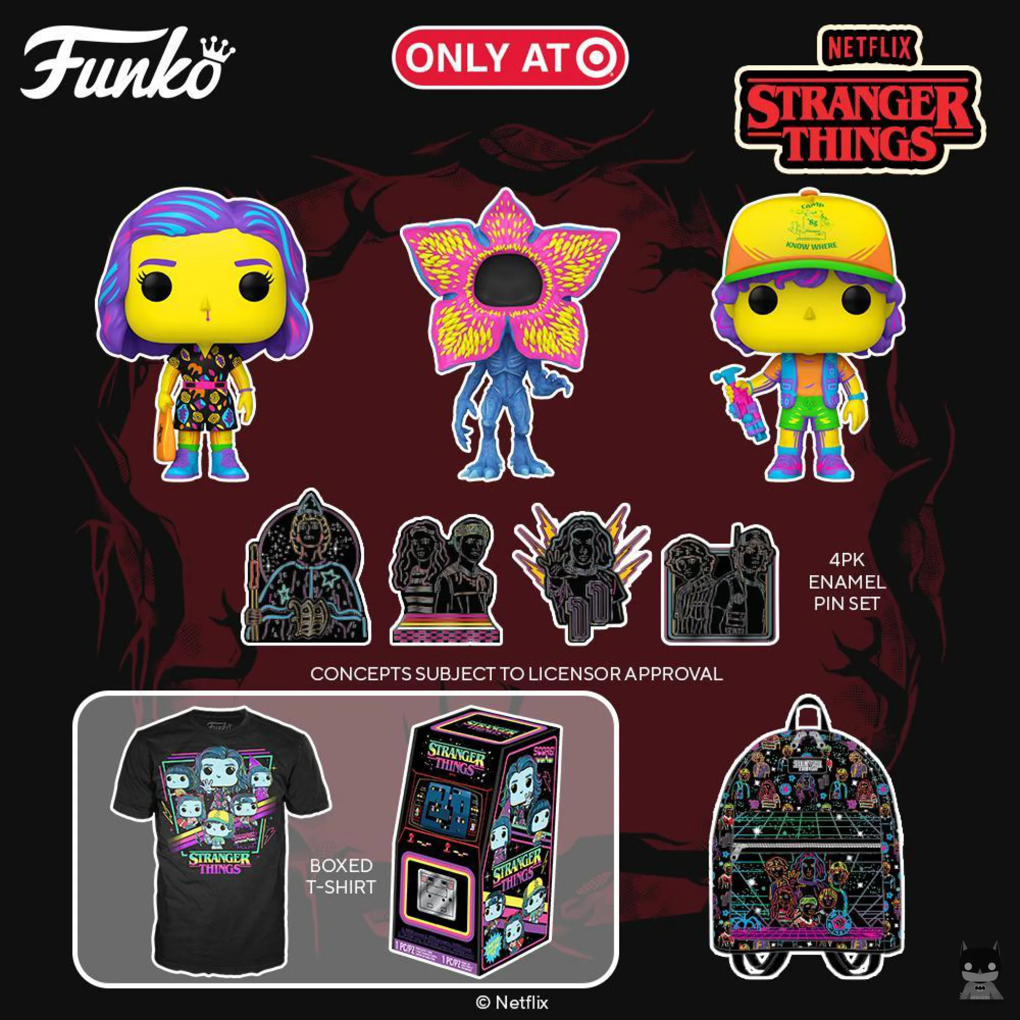 Les premières POP de Stranger Things en Black Light