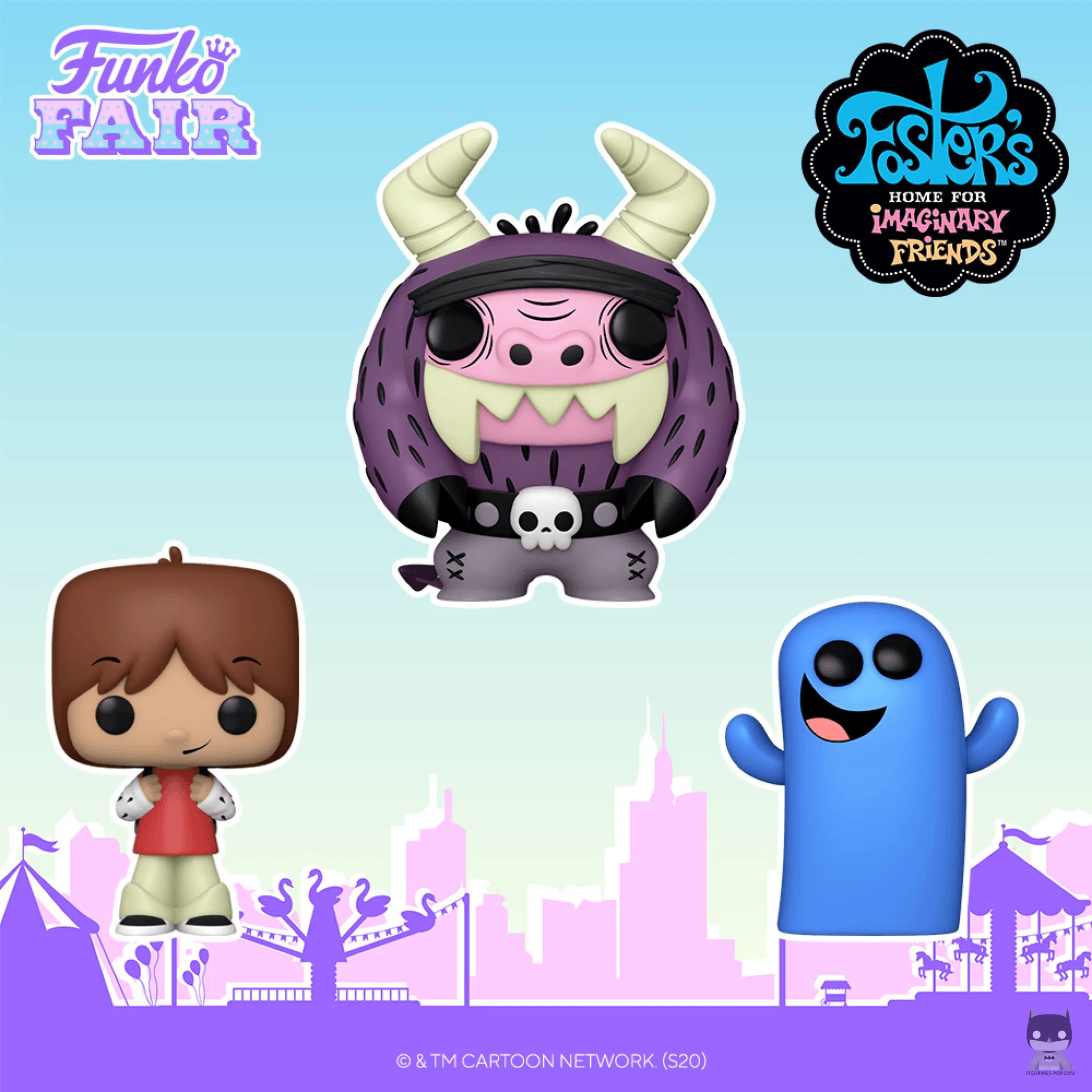 Quatre POP tirées de Foster, la maison des amis imaginaires