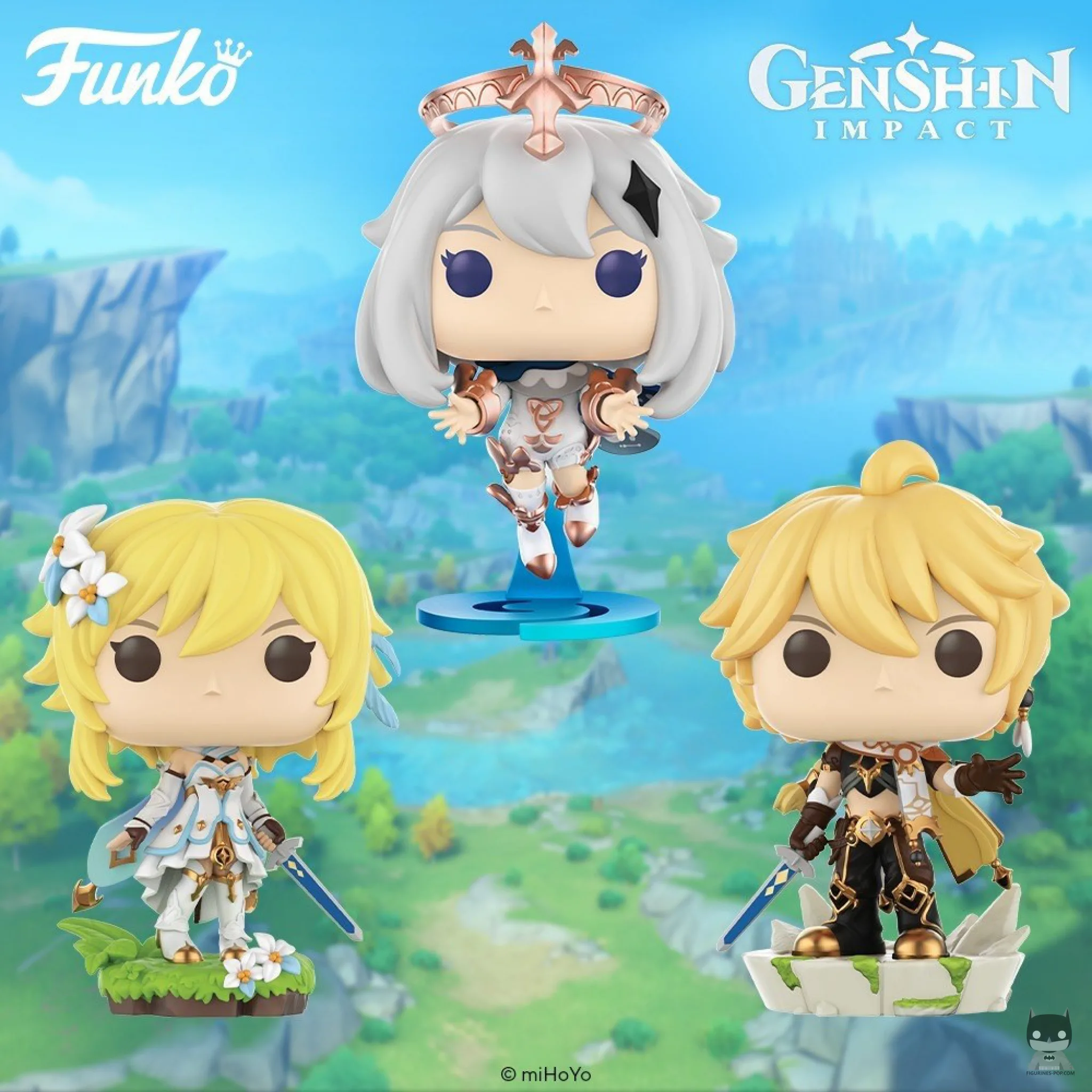 Trois POP du jeu Genshin Impact