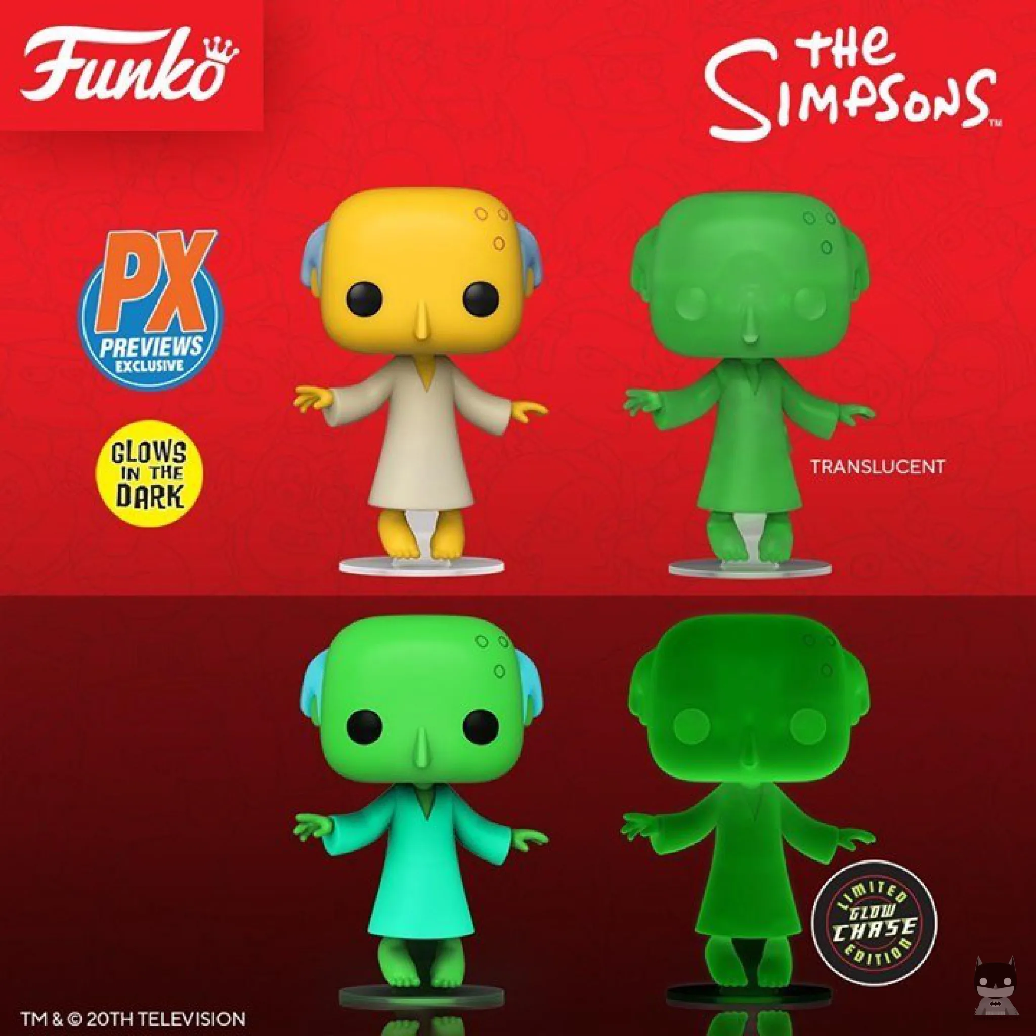 Une POP Glow in the Dark de Burns dans Les Simpsons