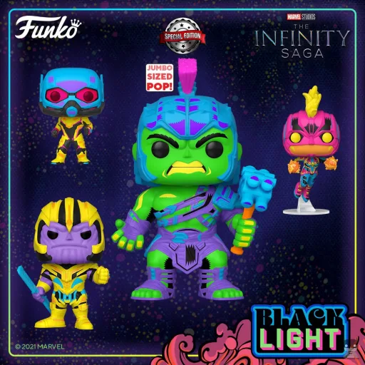 4 nouvelles POP Marvel en Blacklight