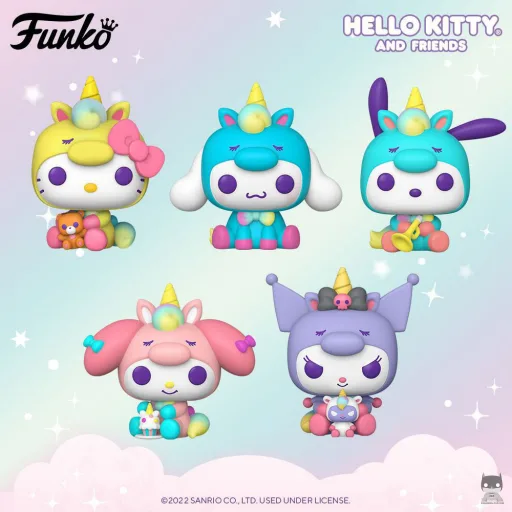 5 POP d'Hello Kitty et ses amis en licornes