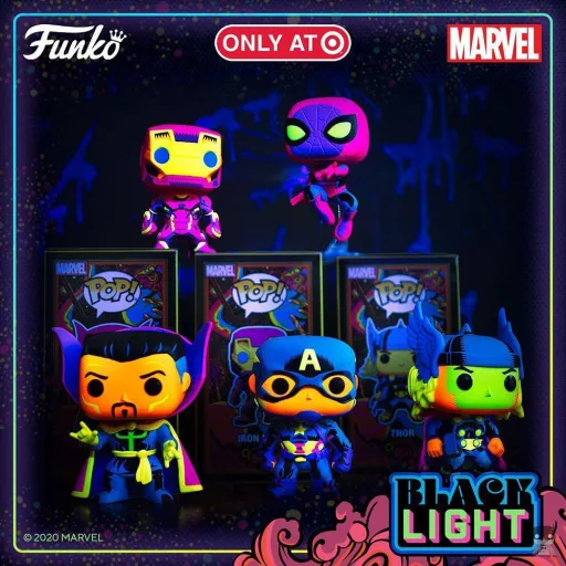 De nouvelles POP Marvel en Black Light