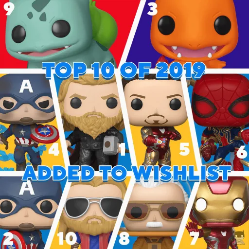 Les figurines POP les plus populaires en 2019