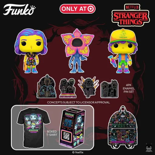 Les premières POP de Stranger Things en Black Light