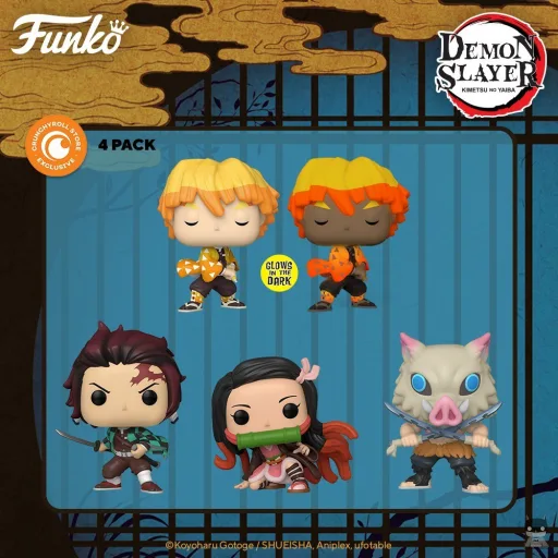 Un multipack de 4 POP de Demon Slayer