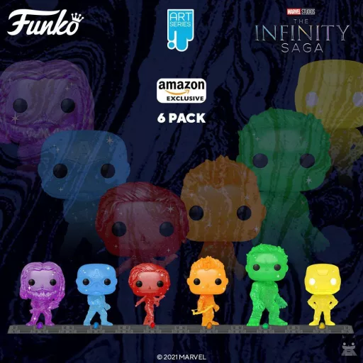 Un set Funko POP Artist Series avec 6 figurines des Avengers